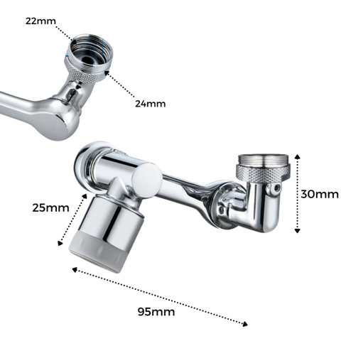 EXTENSOR DE TORNEIRA ROTATIVA FLEXPRO®|1080º